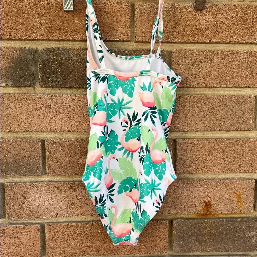 Gymboree Pink and Green Kids Swim One Piece Size 5